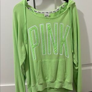 Victoria's Secret PINK Lime Green Hoodie